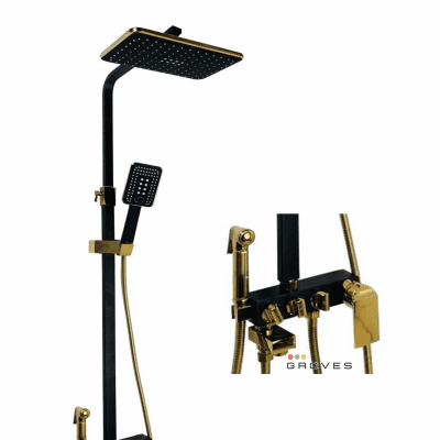 Sen cây nóng lạnh đen ánh vàng 4in1 GS6609D