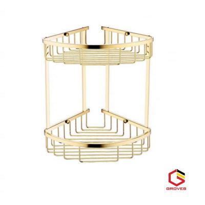 Kệ góc đa năng 2 tầng mạ vàng GG06Gv